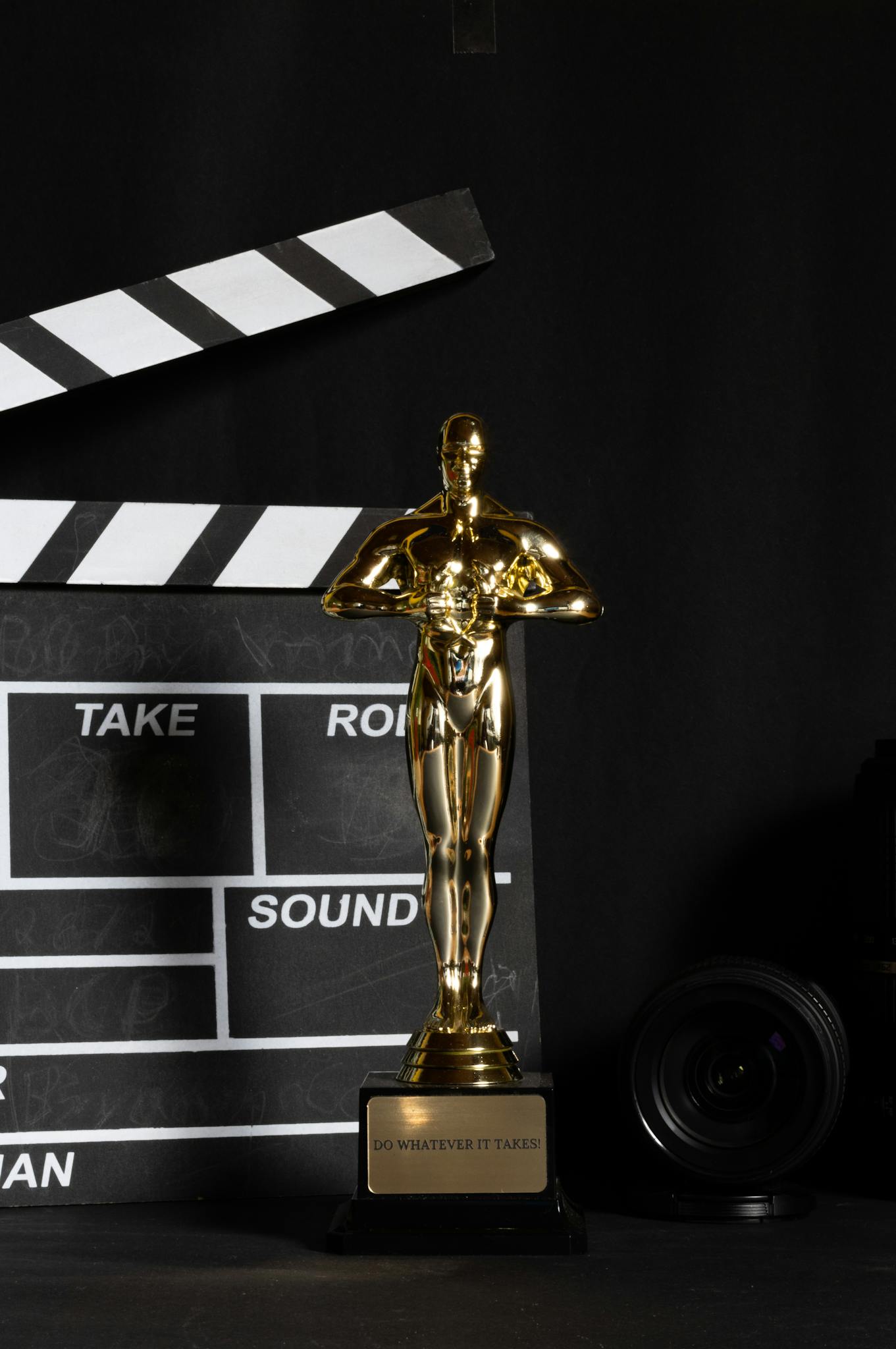 Academy Award scene with clapper board